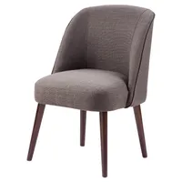 Oda Rounded Back Dining Chair - Charcoal