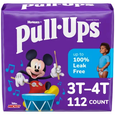 Pull-Ups Boys Learning Design Pack Disposable Training Pants - 3T-4T - 112ct