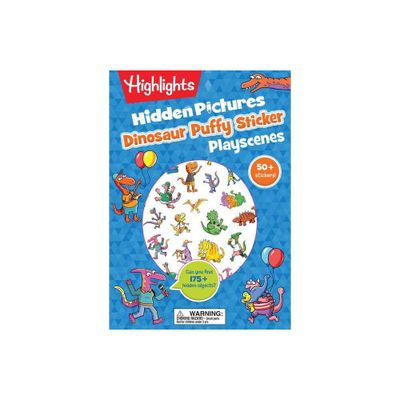 Dinosaur Hidden Pictures Puffy Sticker Playscenes - (Highlights Puffy Sticker Playscenes) (Paperback)