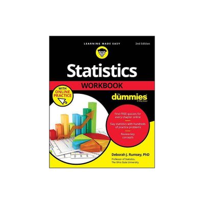 Statistics Workbook for Dummies with Online Practice - 2nd Edition by Deborah J Rumsey (Paperback)