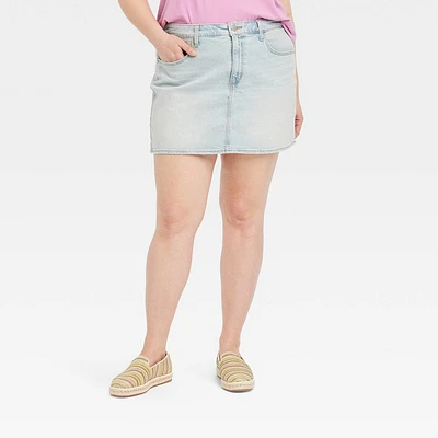 Womens Denim Mini Skirt