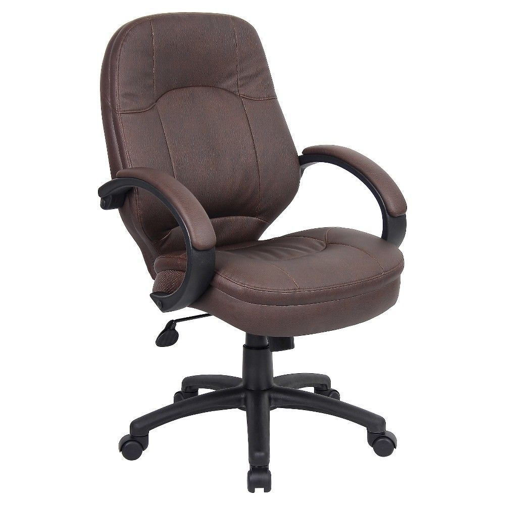 Boss Office Products LeatherPlus Executive Chair Brown - Boss Office  Products | Connecticut Post Mall