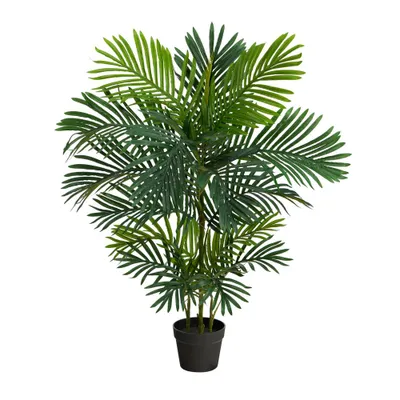 40 Indoor/Outdoor Areca Artificial Palm Tree - Nearly Natural: UV & Weather-Resistant Faux Palm