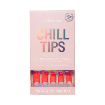 Chillhouse Chill Tips Nail Art Press On Fake Nails - 90s Supermodel - 24ct