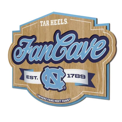 NCAA North Carolina Tar Heels Fan Cave Sign