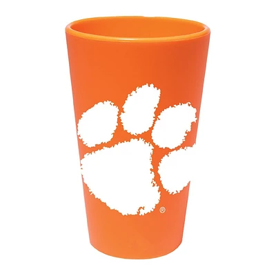 NCAA Clemson Tigers Silicone Pint Glass - 16oz