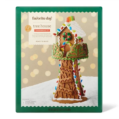 Christmas Tree House Gingerbread House Kit - 28.5oz - Favorite Day