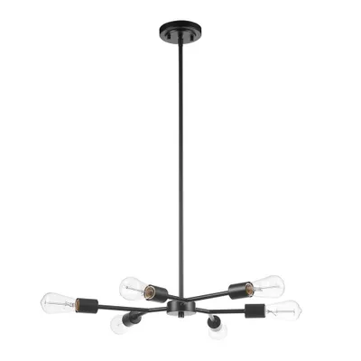 Tetra 6-Light Chandelier - Globe Electric: Fixture, ETL