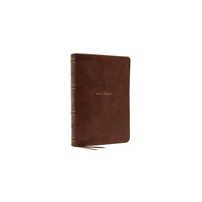 Nrsv, Catholic Bible, Thinline Edition, Leathersoft, Brown, Comfort Print - by Catholic Bible Press (Leather Bound)