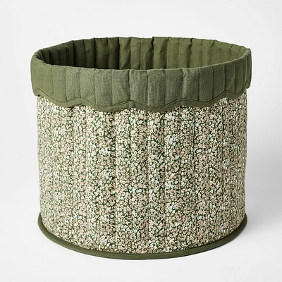 Large Floral Canvas Storage Basket - Threshold designed with Studio McGee