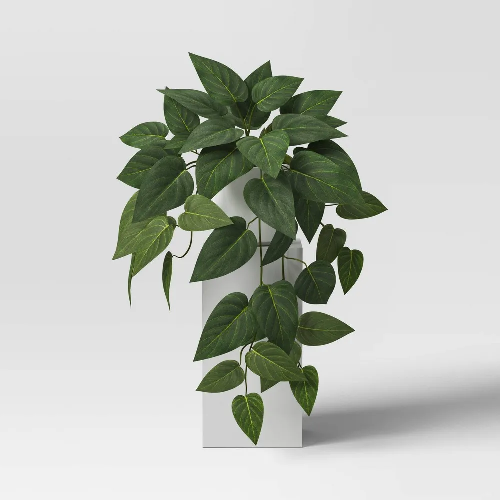 Artificial Philodendron Plant in Modern Ceramic Pot - Threshold: Indoor Greenery Decor