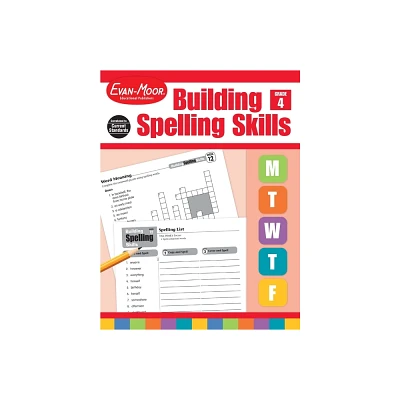 Building Spelling Skills, Grade 4 Teacher Edition - by Evan-Moor Educational Publishers (Paperback)