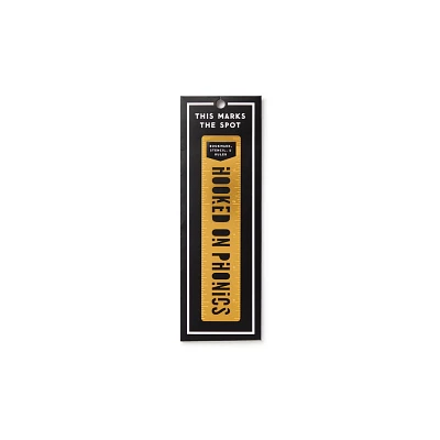 Hooked on Phonics Metal Bookmark Stencil - by Brass Brass Monkey & Galison (Hardcover)