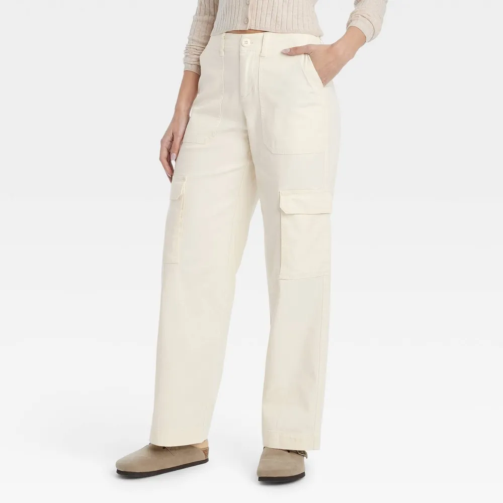 Women Mid-Rie Utility Cargo Pant