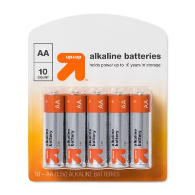 AA Batteries - 10pk Alkaline Battery - up&up