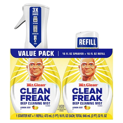 Mr. Clean Lemon Zest Freak Deep Cleaning Mist - 32 fl oz/2ct