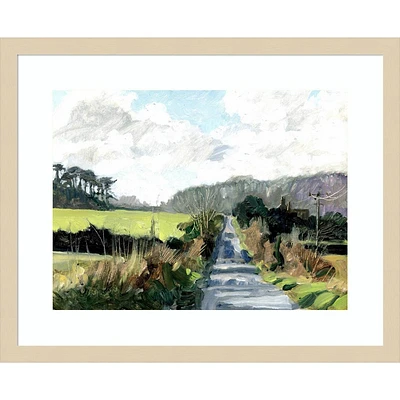 Amanti Art  Ripple Lane by Metcalfe Clive: English Countryside Giclee Print, Hardwood Frame