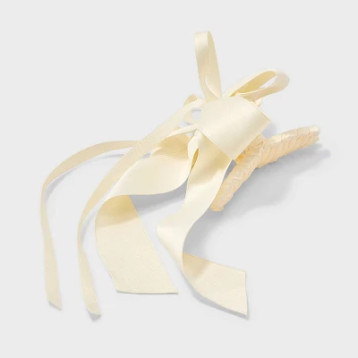 Ribbon Bow Claw Hair Clip - Wild Fable Ivory