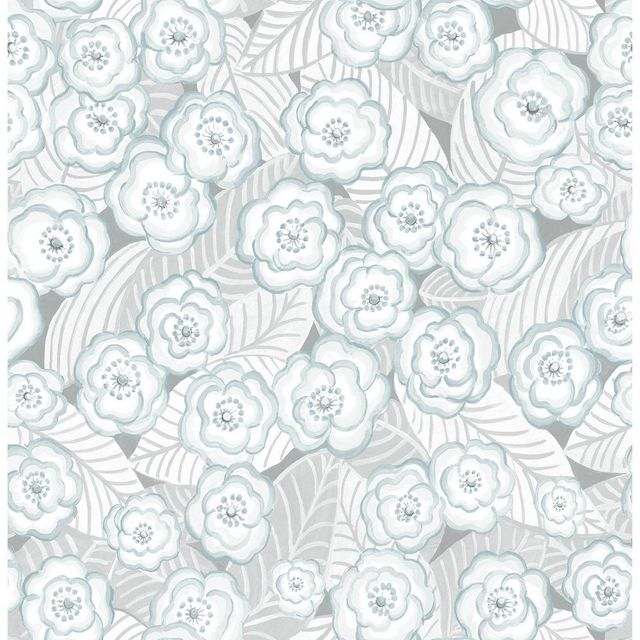 NuWallpaper Oopsie Daisy Peel and Stick Wallpaper Gray