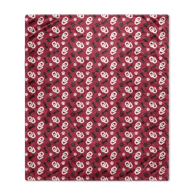 NCAA Oklahoma Sooners Bones Repeat Pet Blanket