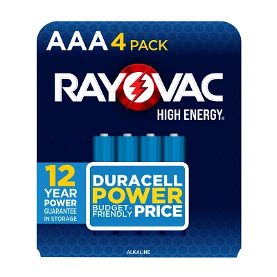 Rayovc High Energy 4pk Alkaline AAA Battery