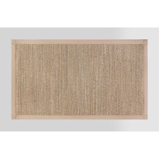 34 x 20 Textured Pet Kitchen Rug Brown - Threshold: Geometric Skid-Resistant Indoor Accent Mat, Machine Washable