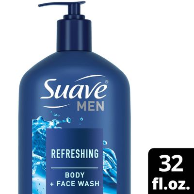 Suave Mens Refresh Hydrating Body Wash Pump - 32 fl oz