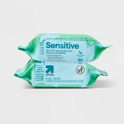 Cleansing Facial Wipes - Sensitive Skin - 50ct - up&up