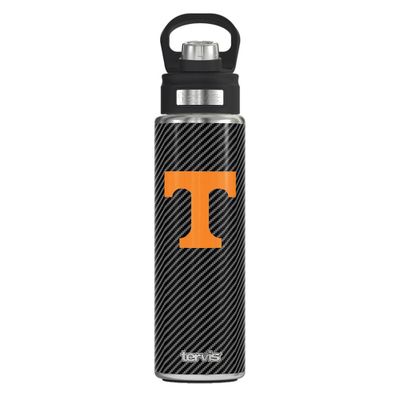 NCAA Tennessee Volunteers Carbon Fiber Wide Mouth Water Bottle - 24oz