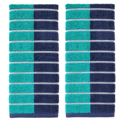 2pc Kids Hand Towels Striped Colorblock - SKL Home