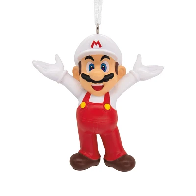 Hallmark Super Mario Fire Mario Christmas Tree Ornament: Nintendo Gamer Holiday Decor, Indoor Use