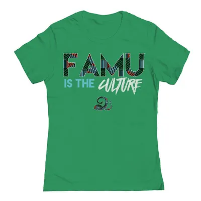 NCAA Florida A&M Rattlers Green Womens hort leeve T-hirt