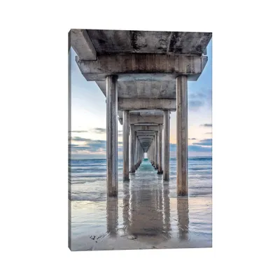 Support Pillars Ellen Browning Scripps Memorial Pier La Jolla San Diego California by Rob Tilley Wall Canvas