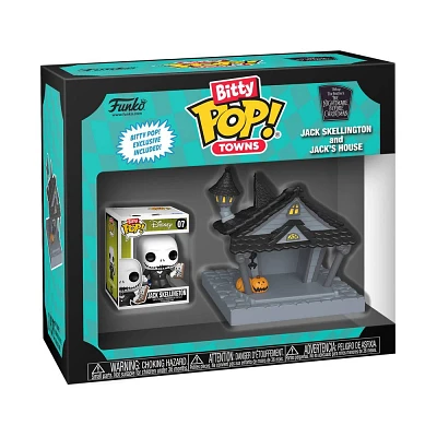 Funko Bitty POP! Town: The Nightmare Before Christmas Jack Skellington and Jacks House Figures