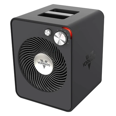 Vornado VMHi300 Heater: Portable Electric Space Heater, Adjustable Thermostat, Metal Frame, 1500W, ETL Listed, Gray