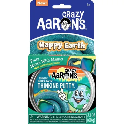 Crazy Aarons Happy Earth Magnetic 3.5 Thinking Putty Tin