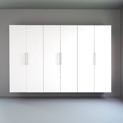 108 Hangups with 3 Storage Cabinet Set White - Prepac