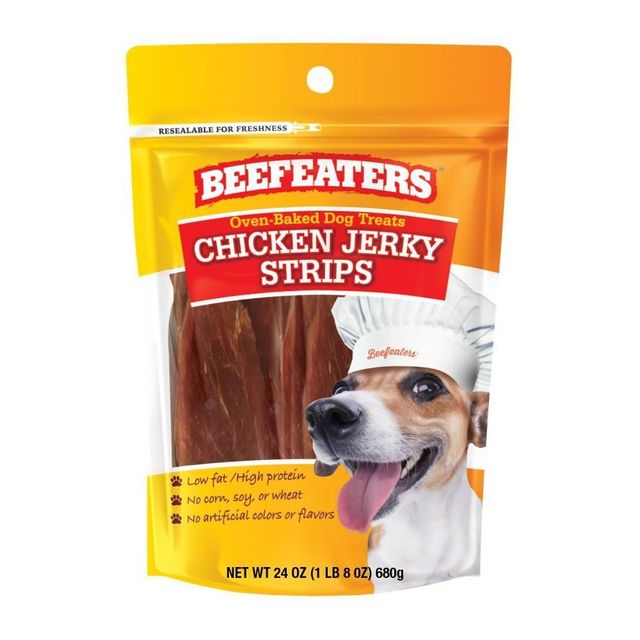 Beefeaters Oven Baked Chicken Jerky Strips Dog Treats - 24oz