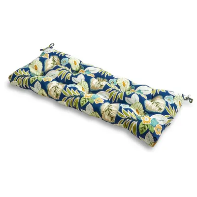 Kensington Garden 18x51 Floral Outdoor Bench Cushion : Water-Resistant, Reversible Patio Furniture Cushion