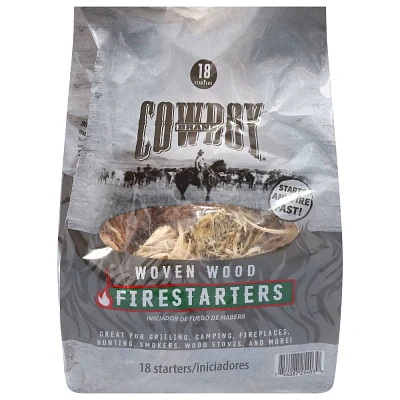 Cowboy 18pk Woven Wood 0.63lbs Fire Starters