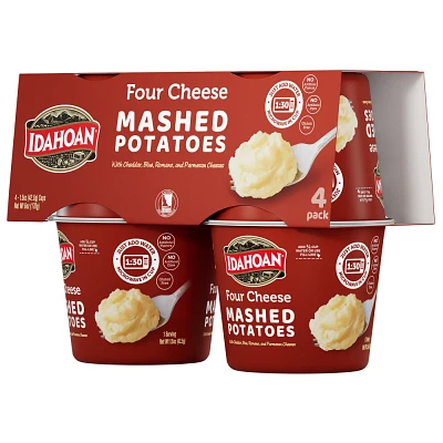 Idahoan Gluten Free Four Cheese Mashed Potato Cups - 6oz/4ct