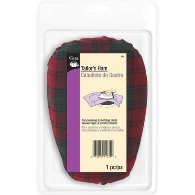 Dritz Tailors Ham for Pressing and Molding: Polyester Sewing Kit, Travel Pack, 1 Piece, 6 Width, Includes Seam Ripper