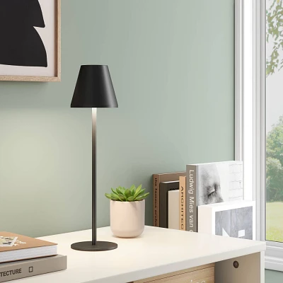 Portable Table Lamp with Rechargeable Battery: Touch Sensor, 3-Way Light, Includes LED Bulb - Room Essentials