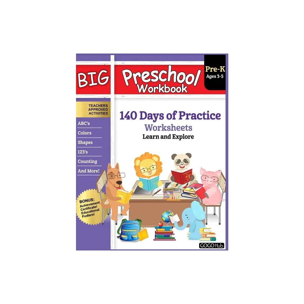 Big Preschool Workbook - by Gogo Hub (Paperback)