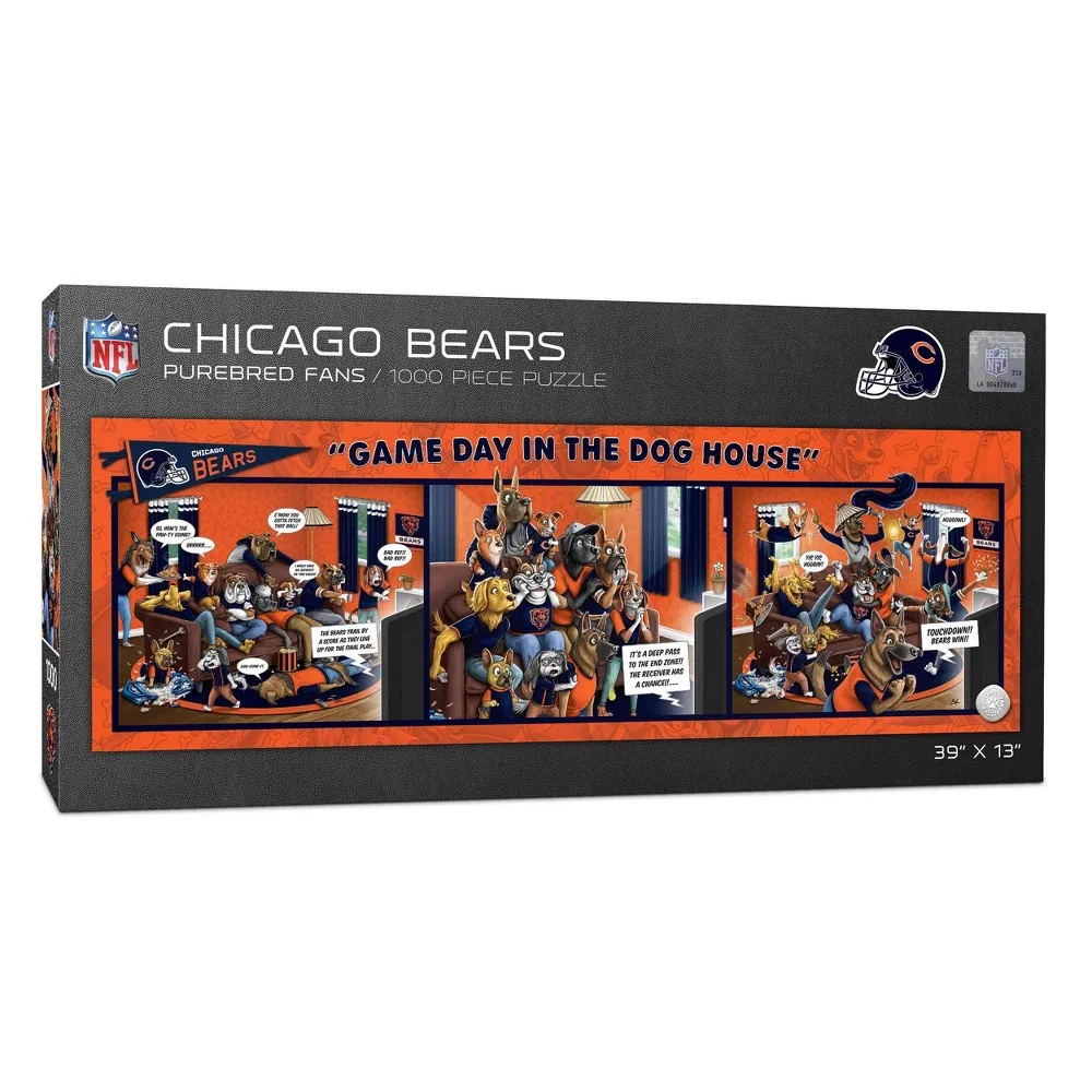 Chicago Bears NFL Chicago Bears Game Day in the Dog House Puzzle - 1000Pc |  MarketFair Shoppes