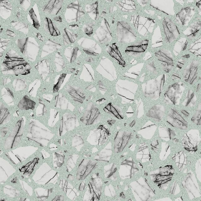 Tempaper & Co. Speckled Terrazzo Removable Peel and Stick Wallpaper, Mint Julep, 28 sq. ft.: Vinyl, Self-Adhesive, Modern Decor