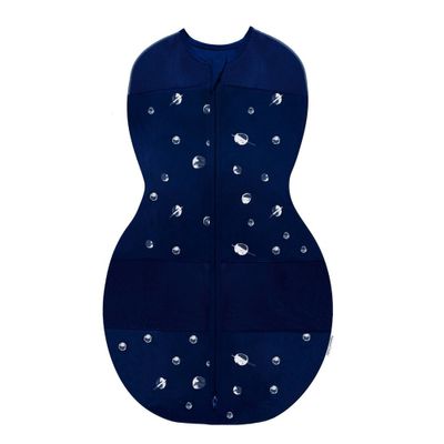 Happiest Baby Sleepea Sack Swaddle Wrap - Navy with Planets