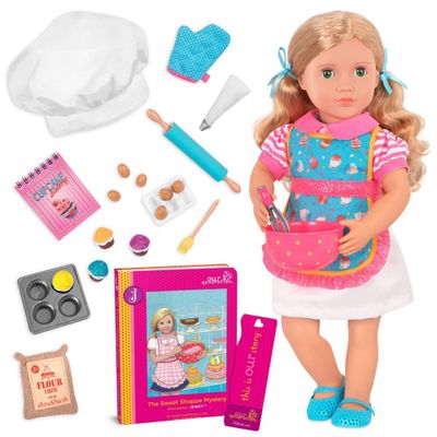 Our Generation Ari With Rolling Luggage & Accessories 18 Travel Doll :  Target