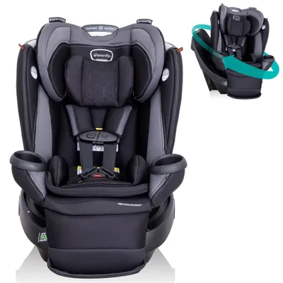 Evenflo Revolve 360 Extend All-in-One Rotating Convertible Car Seat with Quick Clean Cover