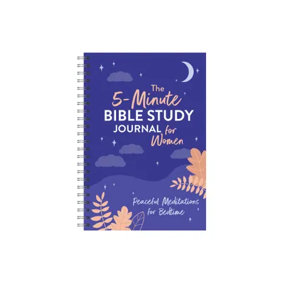 The 5-Minute Bible Study Journal for Women: Peaceful Meditations for Bedtime - by Joanne Simmons (Spiral Bound)